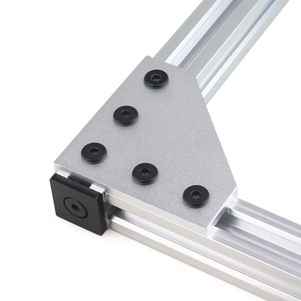 8Pcs Openbuilds 5 hole L 90 Degree Joining Plate Corner Angle Bracket Connection for /3030/4040 Aluminum Extrusion Profile cutting bracket metal clamping plate aluminium spacers