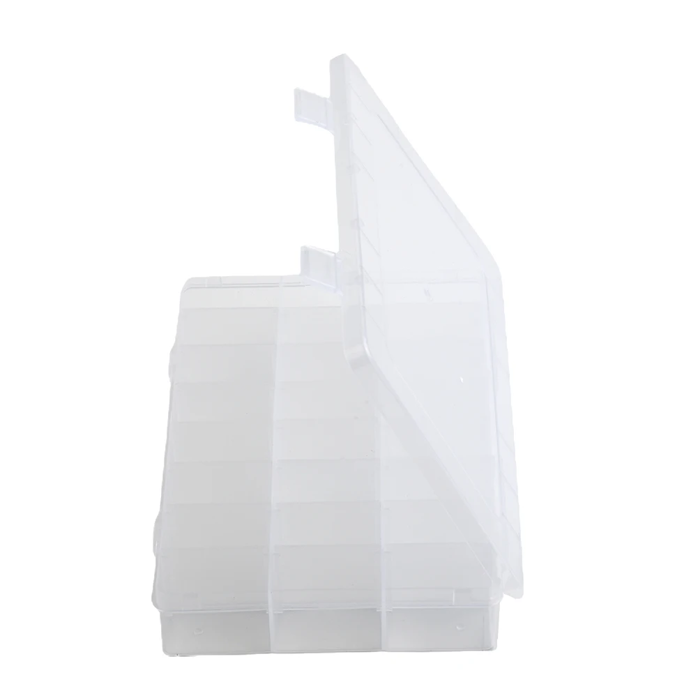 Plastic Box Storage Box 24 Grid Compact Light Practical Metal Parts Electronic Parts Transparent Lid Dustproof 4