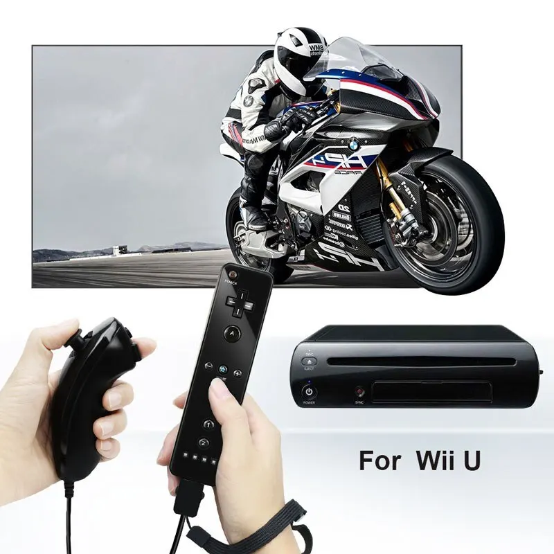 TECTINTER For Nintend Wii 2 in 1 Wireless Remote Gamepad Controller Without Motion Plus Remote Control Wii Joystick images - 6