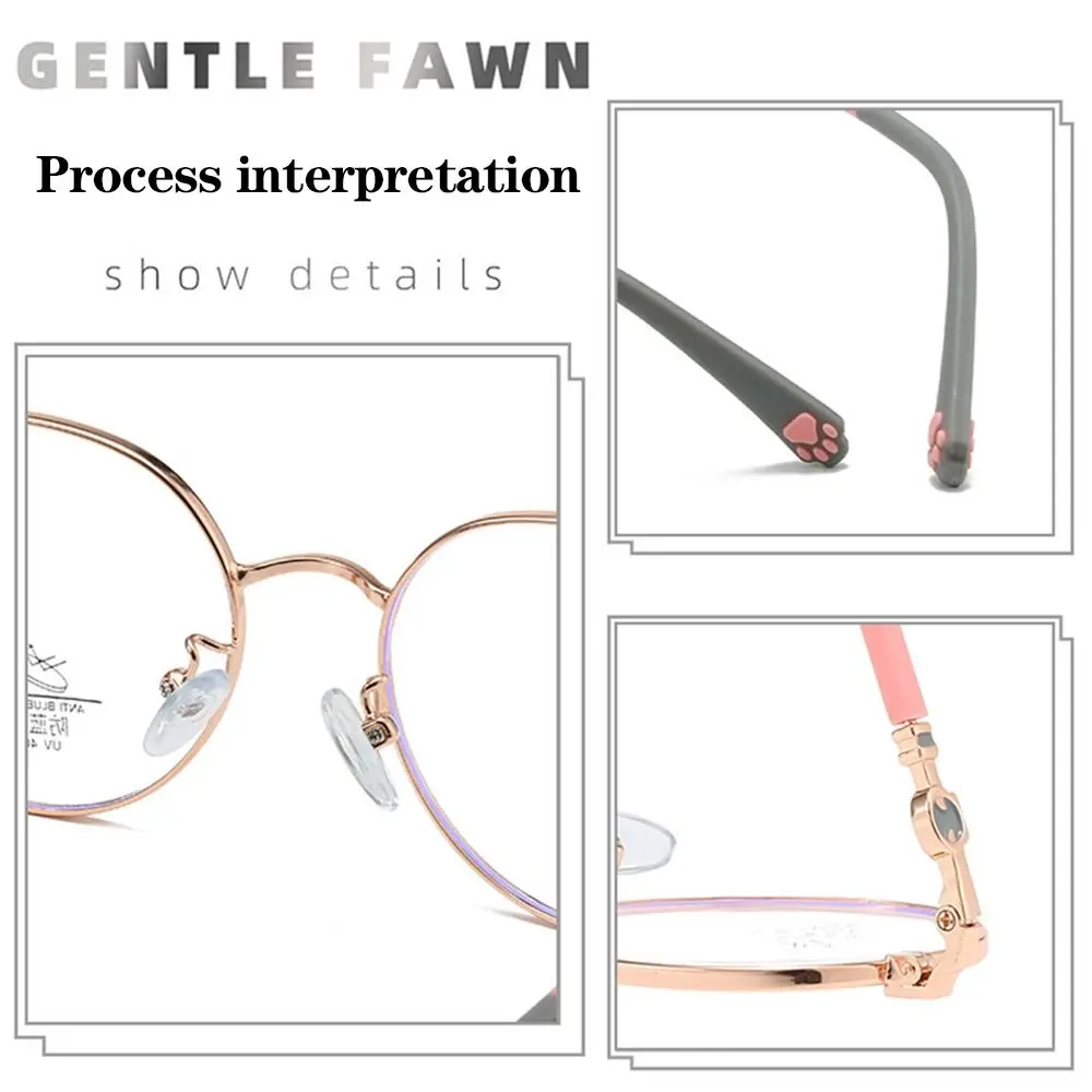 Anti-blue Ray Kids Glasses Children Boy Girls Eyewear Ultra Light Round Metal Frame Computer Eye Protection Eyeglasses Spectacle