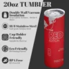 20OZ Coconut Berry Energy Drink Insulated Tumblers Double Wall Stainless Steel keep Cold /Hot Water bottle with Straw leak-proof 3