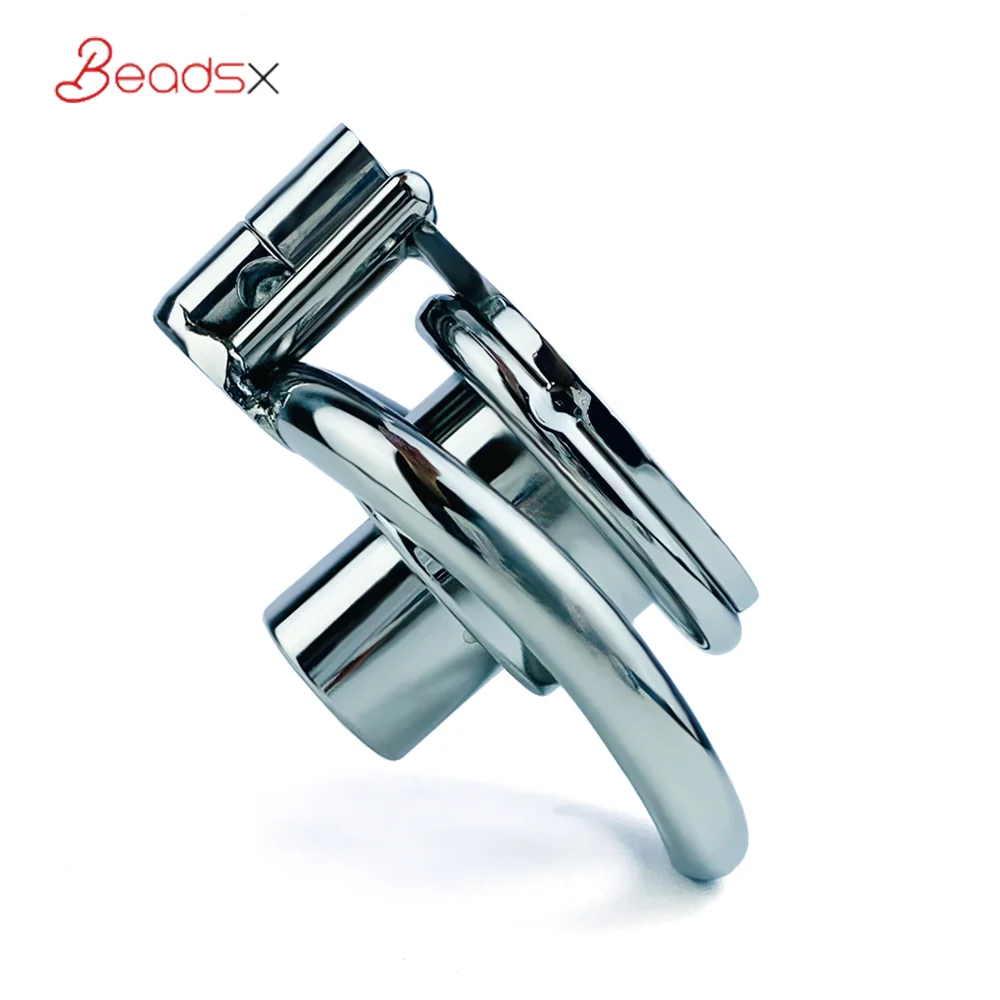 Beadsx negative cock cage inverted unremovable cylinder plug hard core