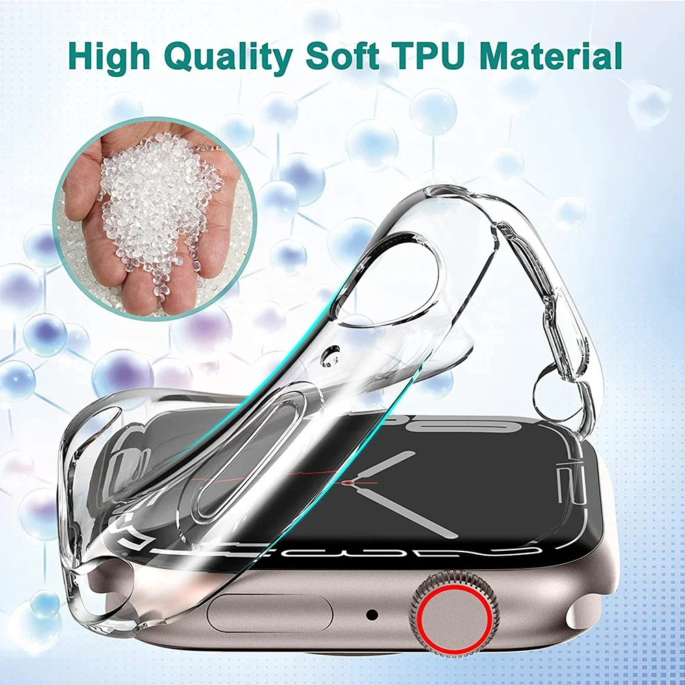  ġ ̽ Ŀ, TPU  ̽ ׼, ̿ġ ø 9, 8, 7, SE, 6, 3, 45mm, 41mm, 44mm, 40mm, 42mm, 38mm ũ ȣ