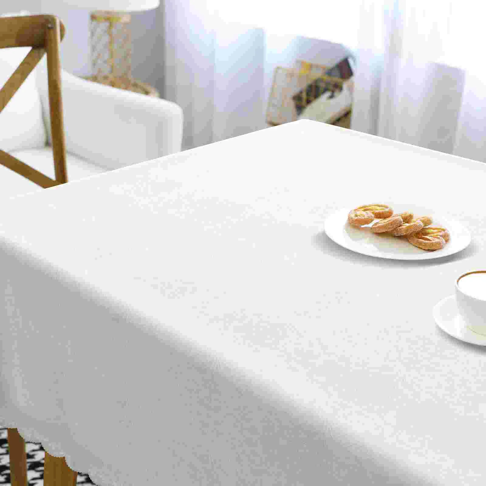 

Tablecloth Waterproof Home Stain Anti Wrinkle Rectangle Runner Pu Washable Dinning Room Banquet