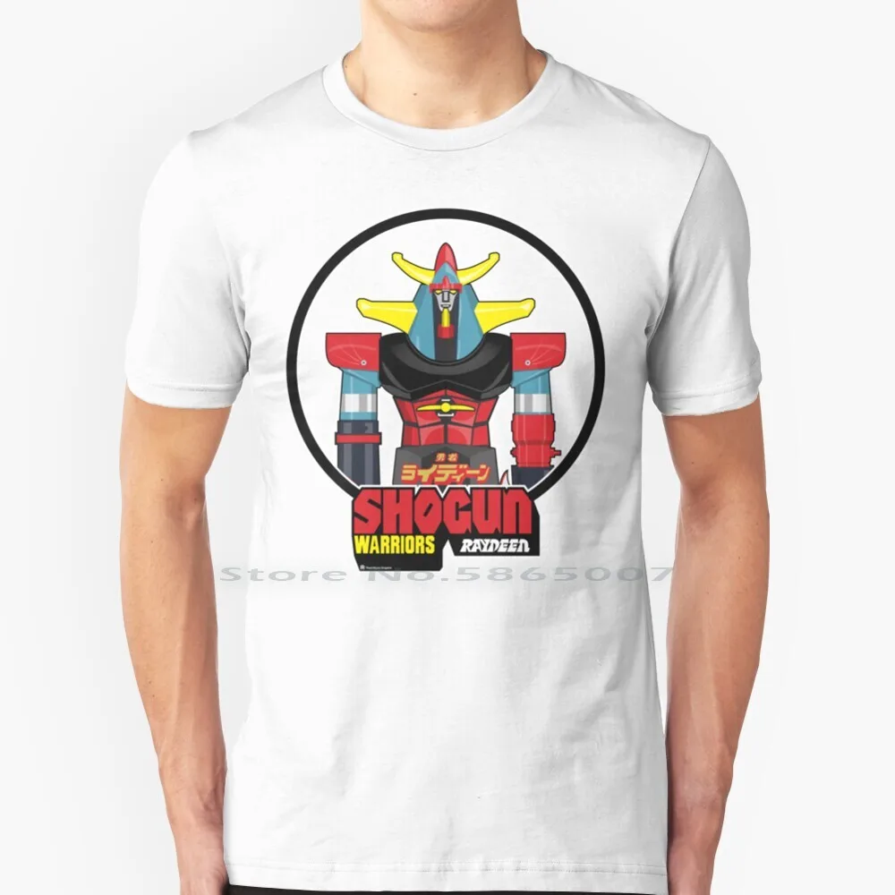 Shogun Raydin T Shirt 100% Cotone Shogun Raydin Shogun Gaiking Toys Daimos Dragun Mazinga Goldorak Sifi Syfy Fantascienza