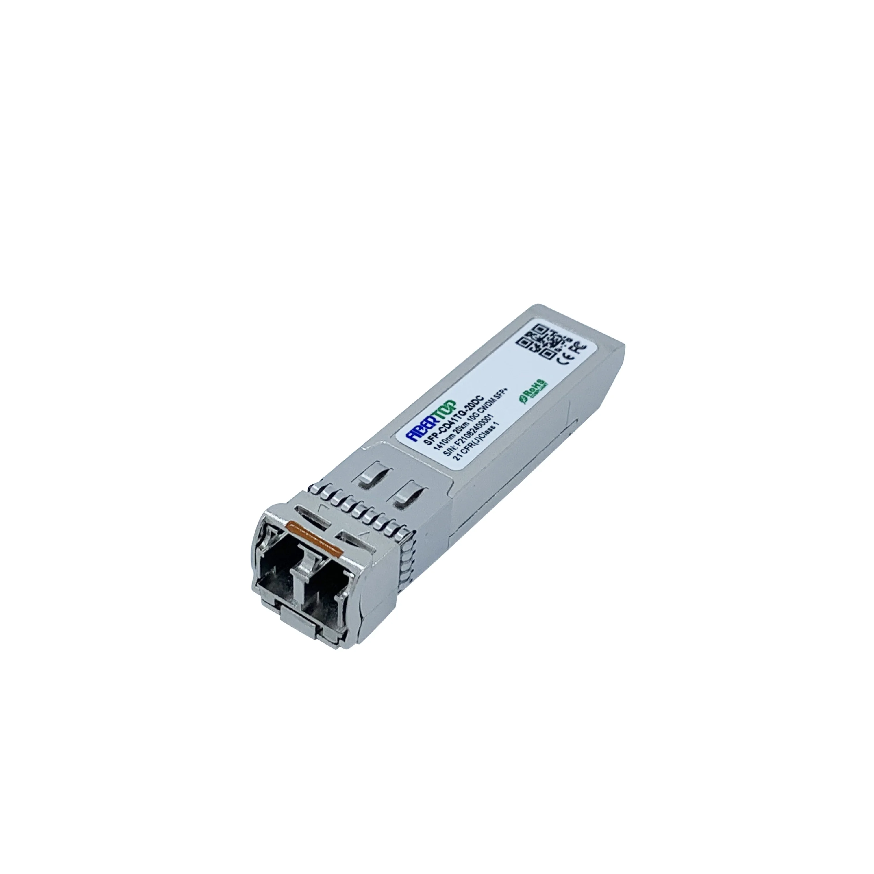 

FIBERTOP mikrotik compatible 10G sfp+ cwdm 1410nm 20km Single Mode optical transceiver module duplex lc DDM