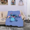 Stitch Roboca Poly Black Pink Plaid 200 X220 Microfiber Blanket Sofa Custom Cobija Original Corinthians Shirt Curious George 2