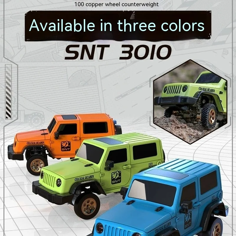 Sniclo 1:64 3010 Wrangler Off-road Fpv Car Micro Fpv Car With Goggles 4wd Car Remote Mangetic Removable Fpvbox Simulation Drift 2