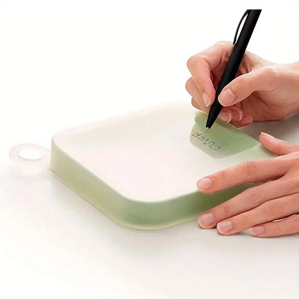 1PC Silicone Sandwich Toast Bento Box Portable with Handle Food Container Snack Lunch Box for Students And Office Workers