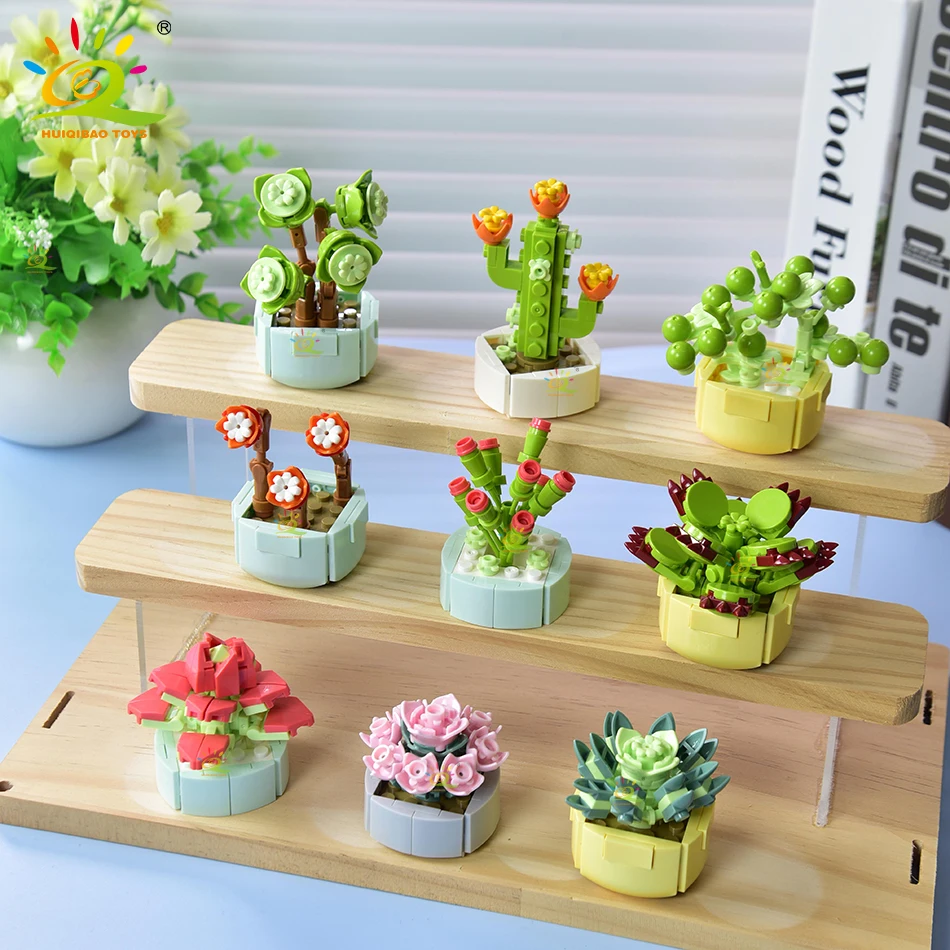 ピングー　ストーン「スタチュー」ミニサイズ MOC Potted Succulent Flower Pot Plants Building Blocks DIY