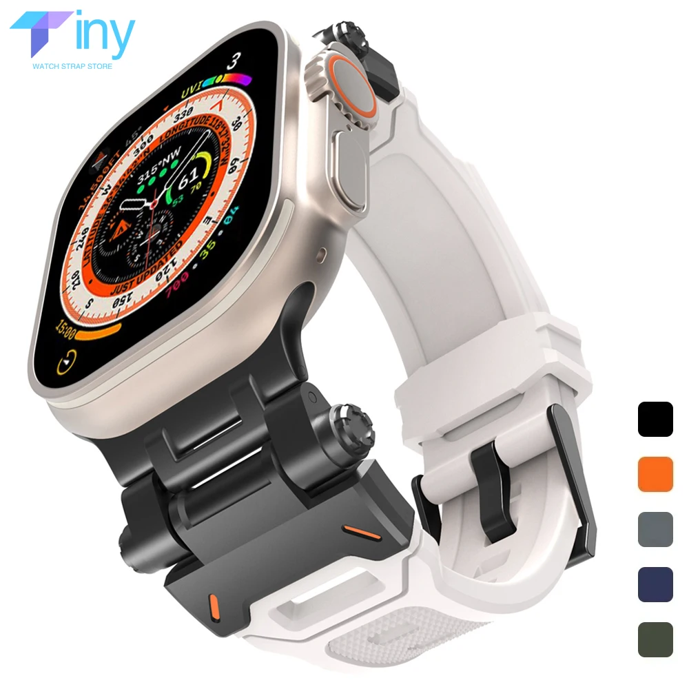 TPU Sport Strap for Apple Watch 45mm Ultra 49MM 44mm