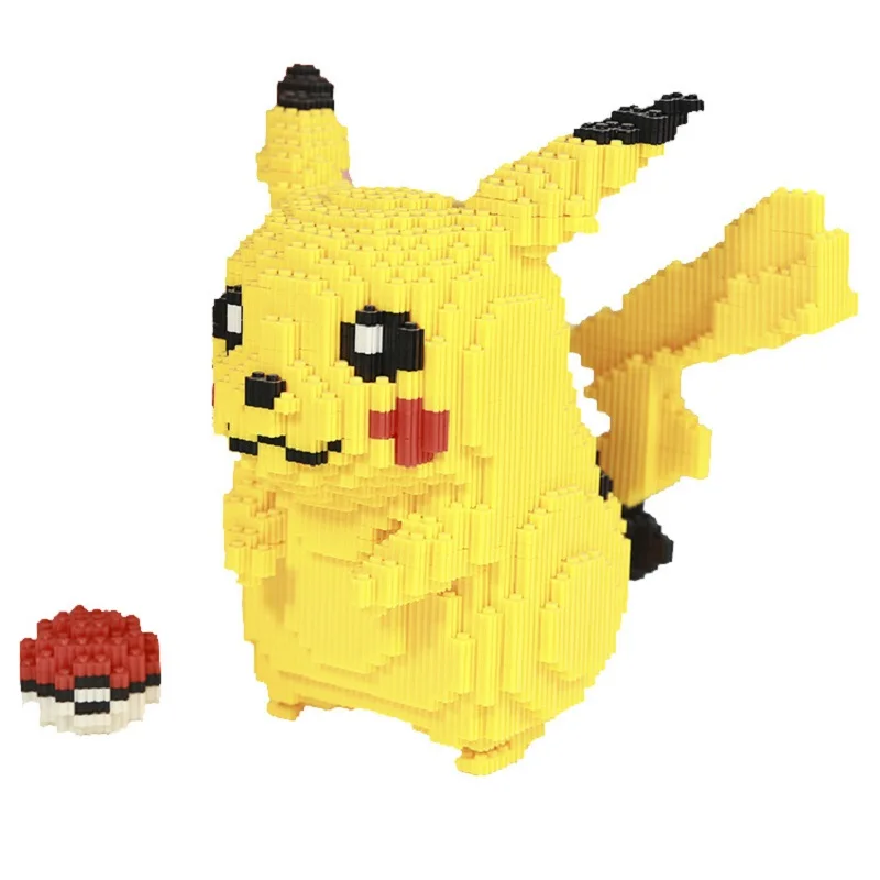 thumbnail image 1 of 5210 piezas/set Pokémon Anime Pikachu Diamond Micro Building Blocks Juegos Modelo Ladrillos Figuras Juguetes de descompresión para niños Regalo, 1 of 5