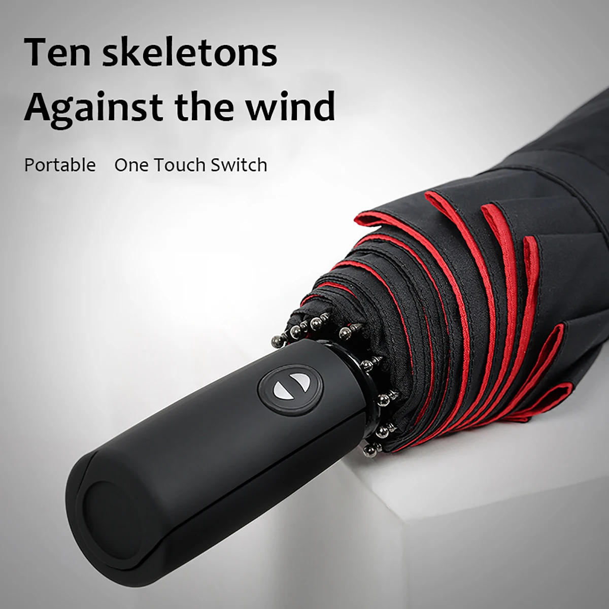 Automatic Sun Umbrella Long Handle Extra Large Wind Resistant Double Layer
