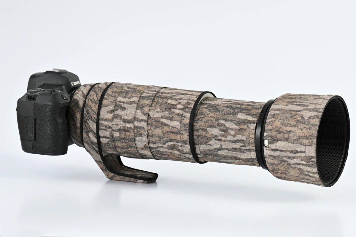 Rolanpro wasserdichter Kamera objektiv mantel für Canon RF 500-4,5mm 1: 7,1-l ist die Schutzhülle Camouflage Regenschutz pistolen – Detail 11