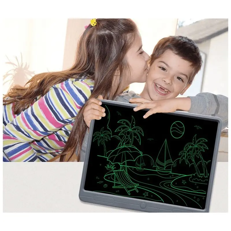 21 인치 LCD 필기 보드 어린이 그림 보드 학습 쓰기 보드 흑백 필기 낙서 보드