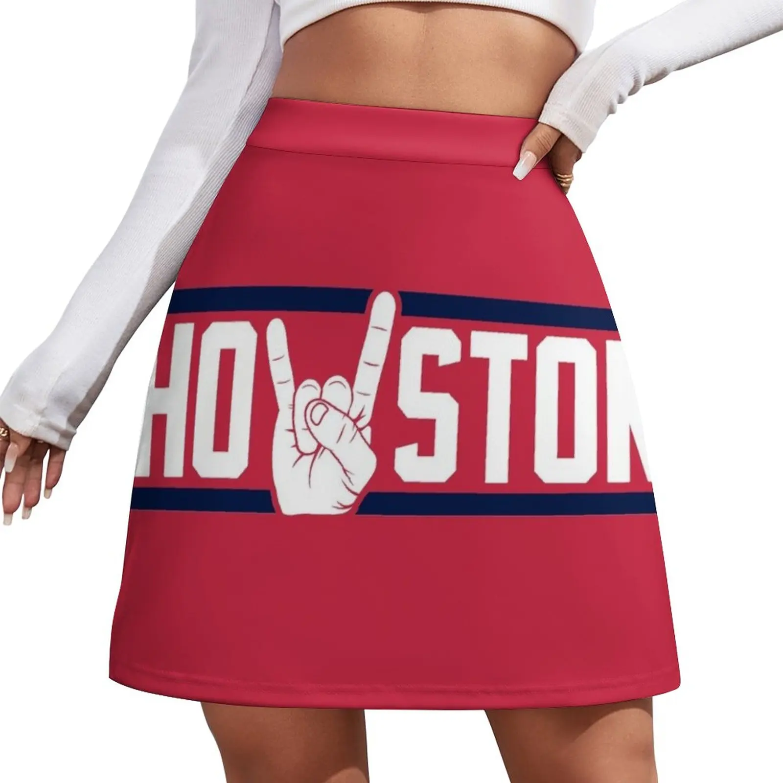 Houston Horns - Red Mini Skirt women's skirt 2023 trend novelty in clothes skirt set Women's summer skirt