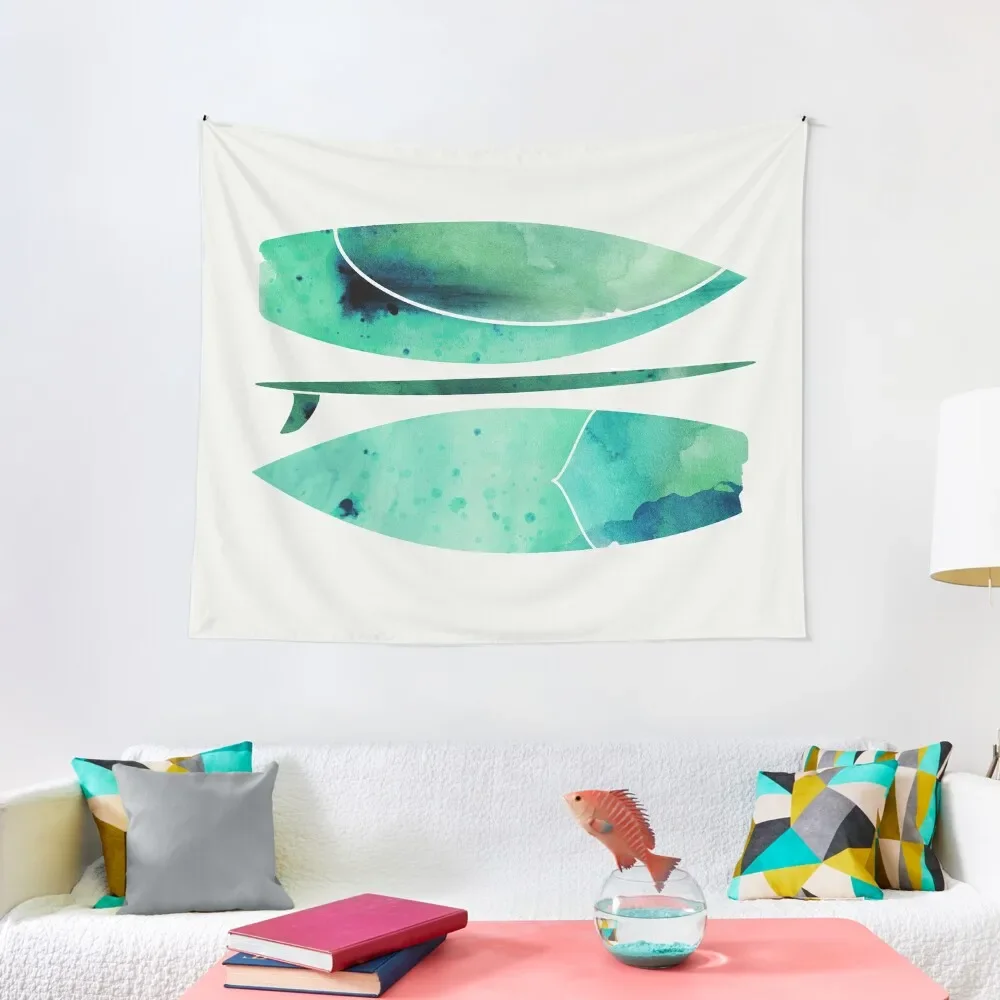 

Watercolor Surfboard Painting Tapestry Carpet On The Wall Wallpaper Wall Hangings Decoration Tapestry