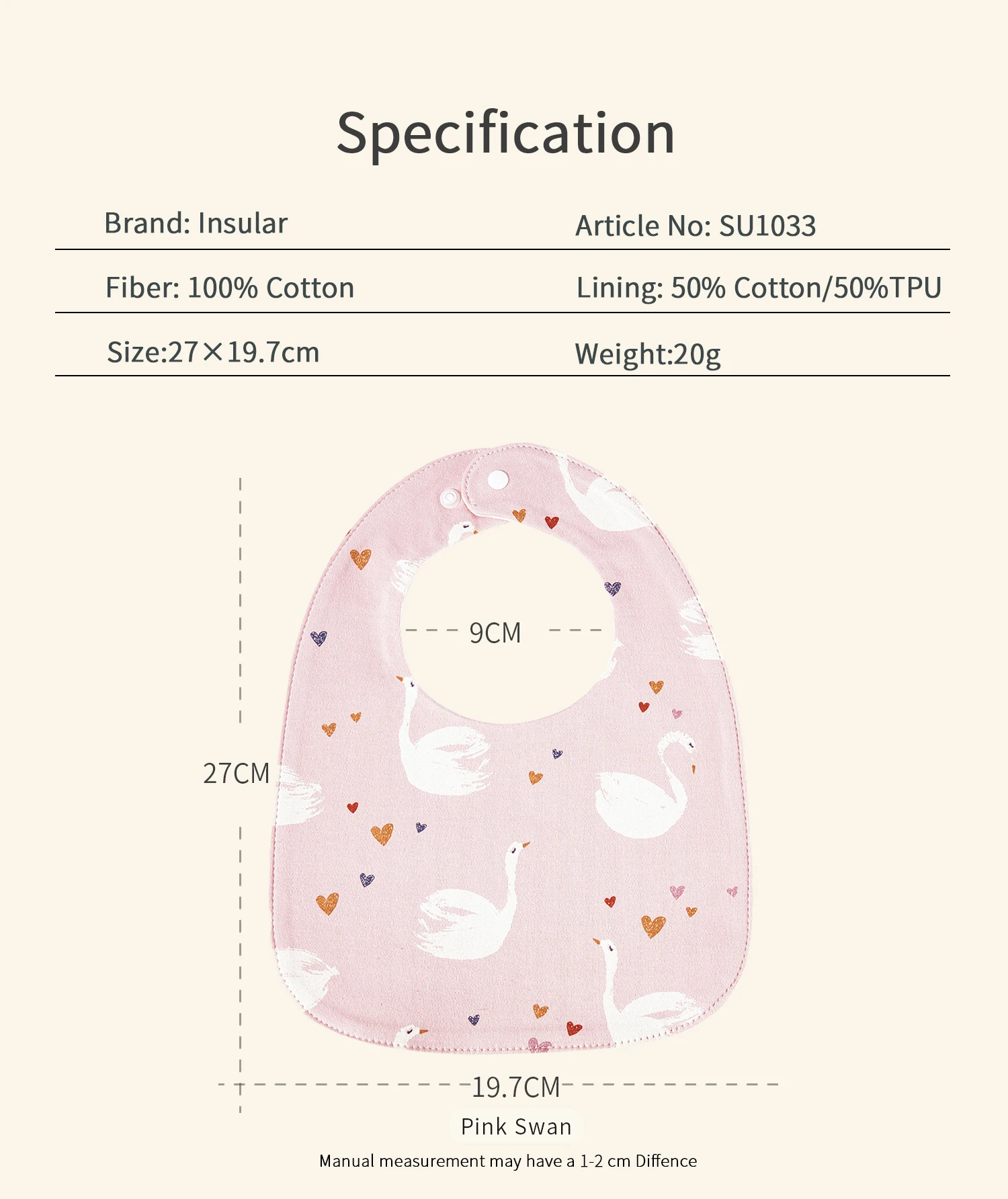 INSULAR Baby Bibs Feeding Scarf Adjustable Snap Saliva Towel Muslin Cotton Burp Cloths Animal Print Ruffled Edge Rainbow A Grade 4