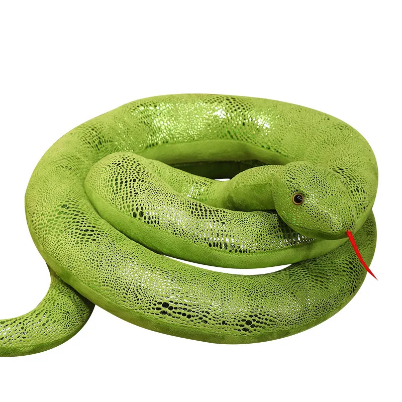 Hot 1pc Simulation Snakes Plush Toy Giant Long Snake Stuffed Animal Plushie Funny Tricky Friends Halloween Gift