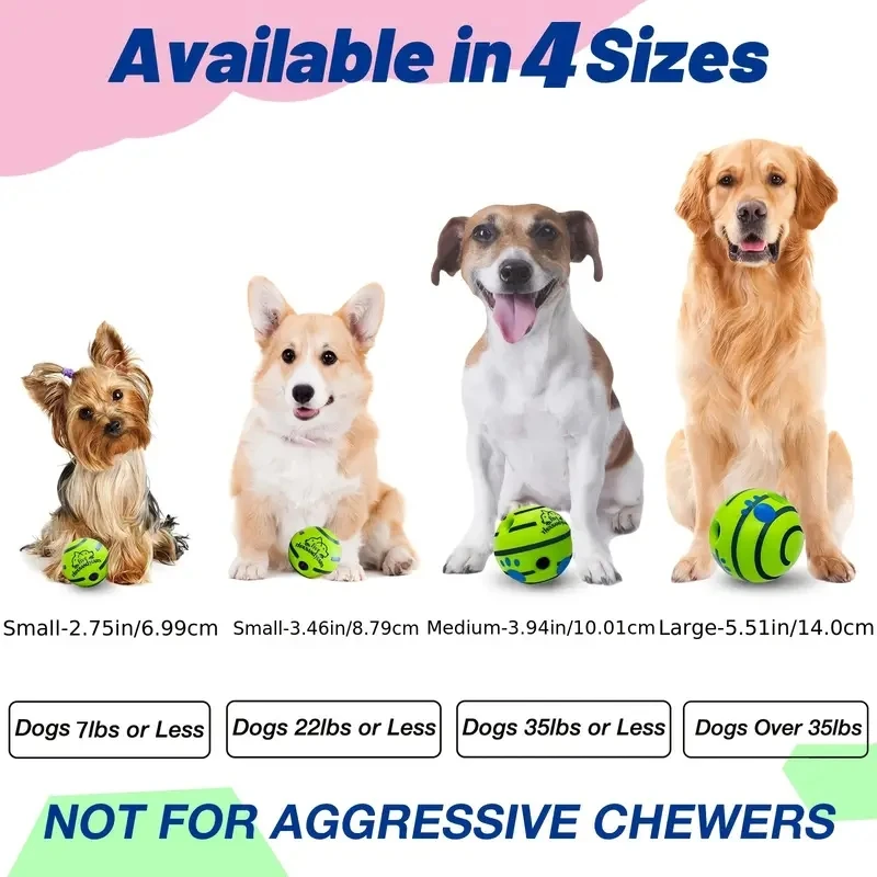 Dog toy rolling sound ball self-entertainment ball grinding teeth to relieve boredom and bite-resistant ball pet sound ball 4