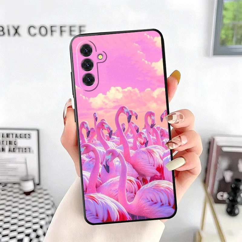 Dreamy Flamingo Soft Phone Case - Pink Red