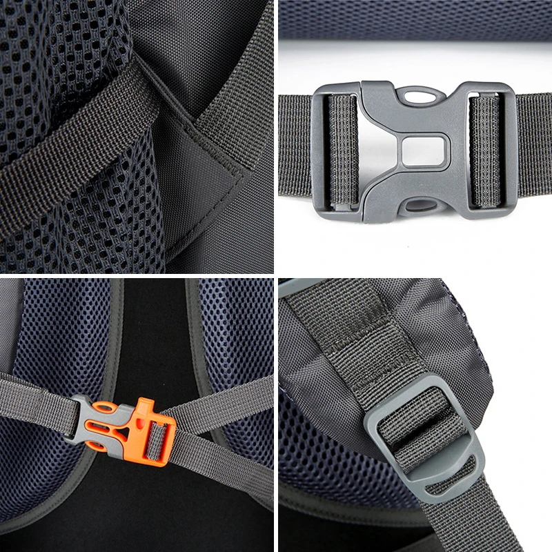 Waterproof Outdoor Backpack Travel Large Capacity Rucksack Camping Climb Hiking Bag Multi-Functional Reflective Bag