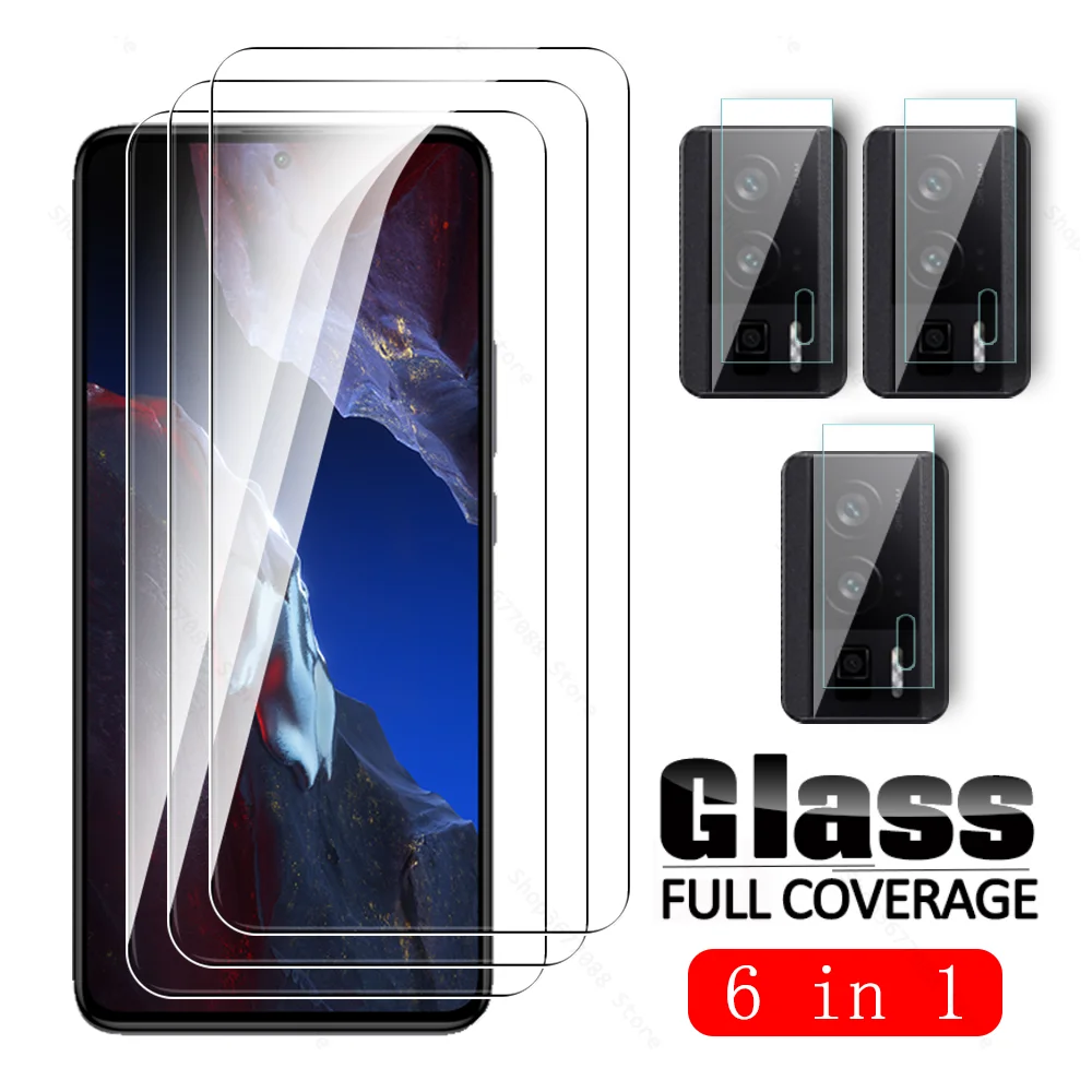 

2-6in1 Tempered Glass For Xiaomi Poco F5 Pro Camera Case Poko F5Pro F 5 5F PocoF5 PocoF5Pro 5G 6.67'' 9H Cover Screen Protector