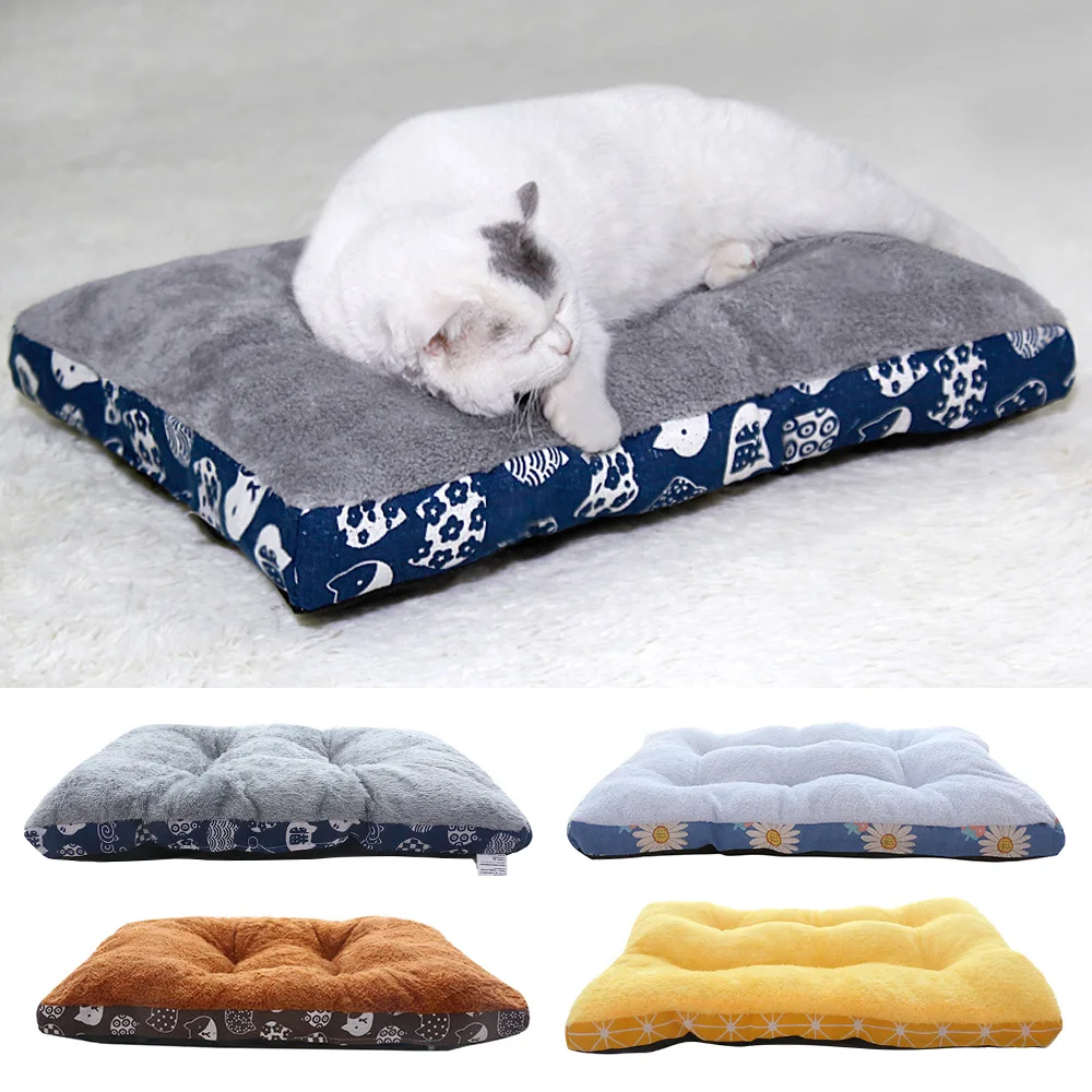 Soft Cat Bed Mats Short Plush Pet Sleeping Bed Mats for Cats Small Dogs