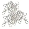 30pcs Swivel Carabiners Keychain Silver Color 1