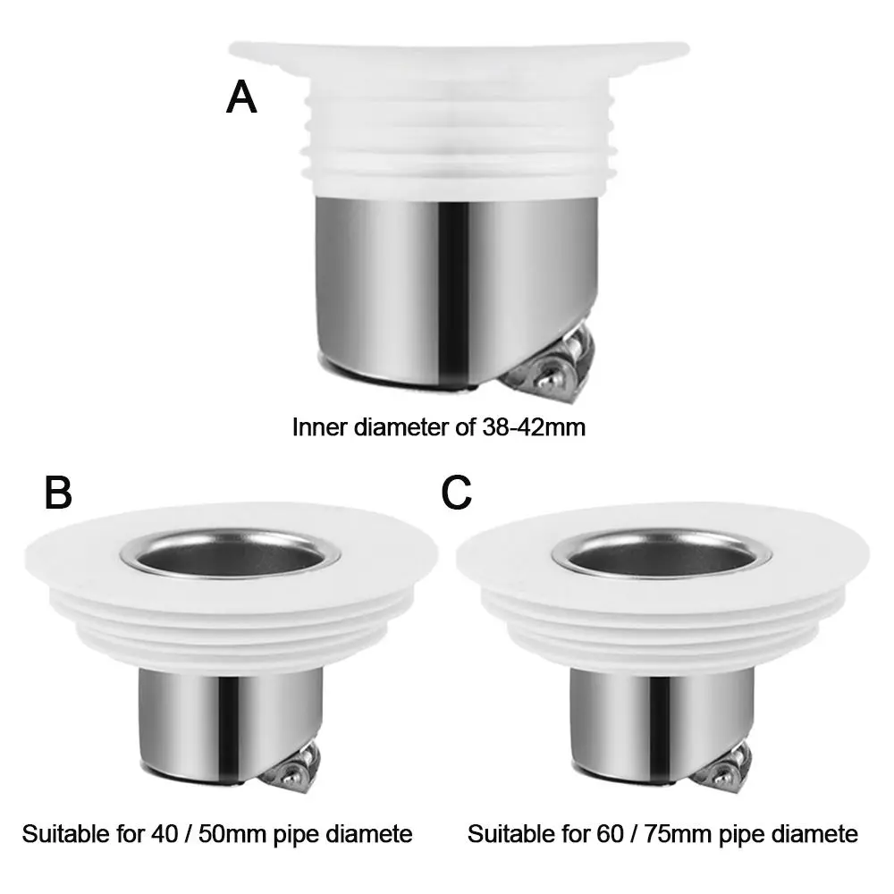 Stainless Steel Drain Core Odor Proof Kitchen Sewer Bathroom Deodorant Core Plug