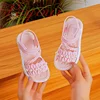 Trendy Cute Solid Color Open Toe Sandals For Girls, Breathable Lightweight Wear-resistant Sandals For All Seasons 4