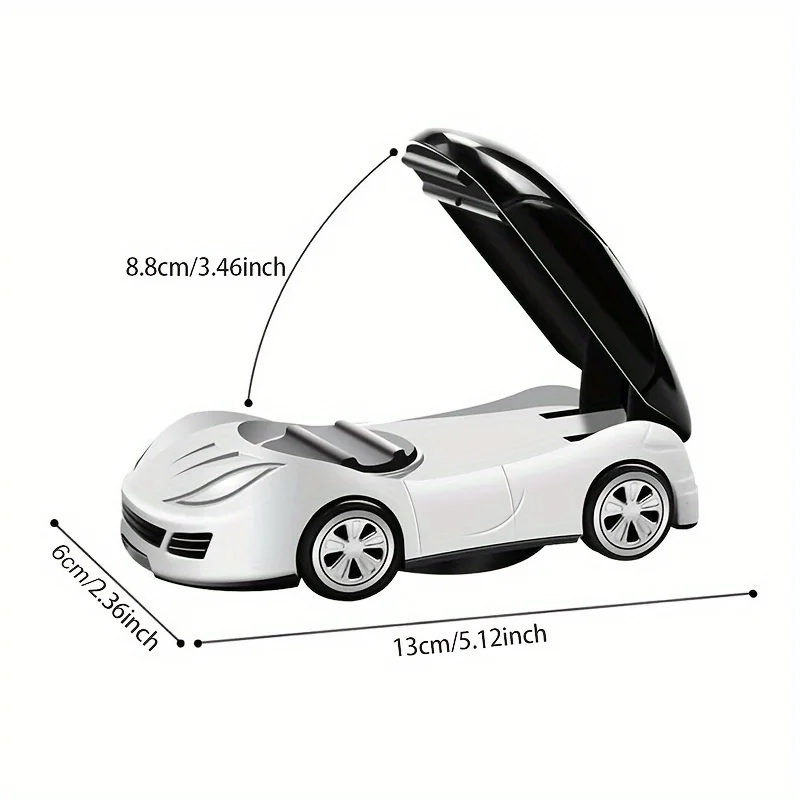 1 PC Car Model Phone Holder Foldable Car Dashboard Phone Holder 360 ° Rotating Phone Holder Can Be Placed on The Car Air Outlet