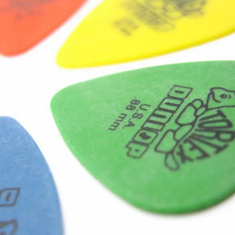 Description Picture 6 of item10pcs Dunlop Guitar Picks Electric Guitar Parts Picks Accessories 6 Kinds Thickness Picks Acoustic Guitar