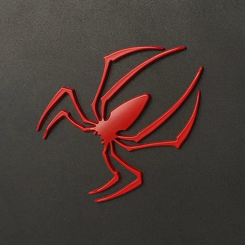 Universal 3D Metal Car Stickers Spider Car Logo Chrome Badge Auto Emblem Decal Car Styling Decoration Auto Exterior Accessories