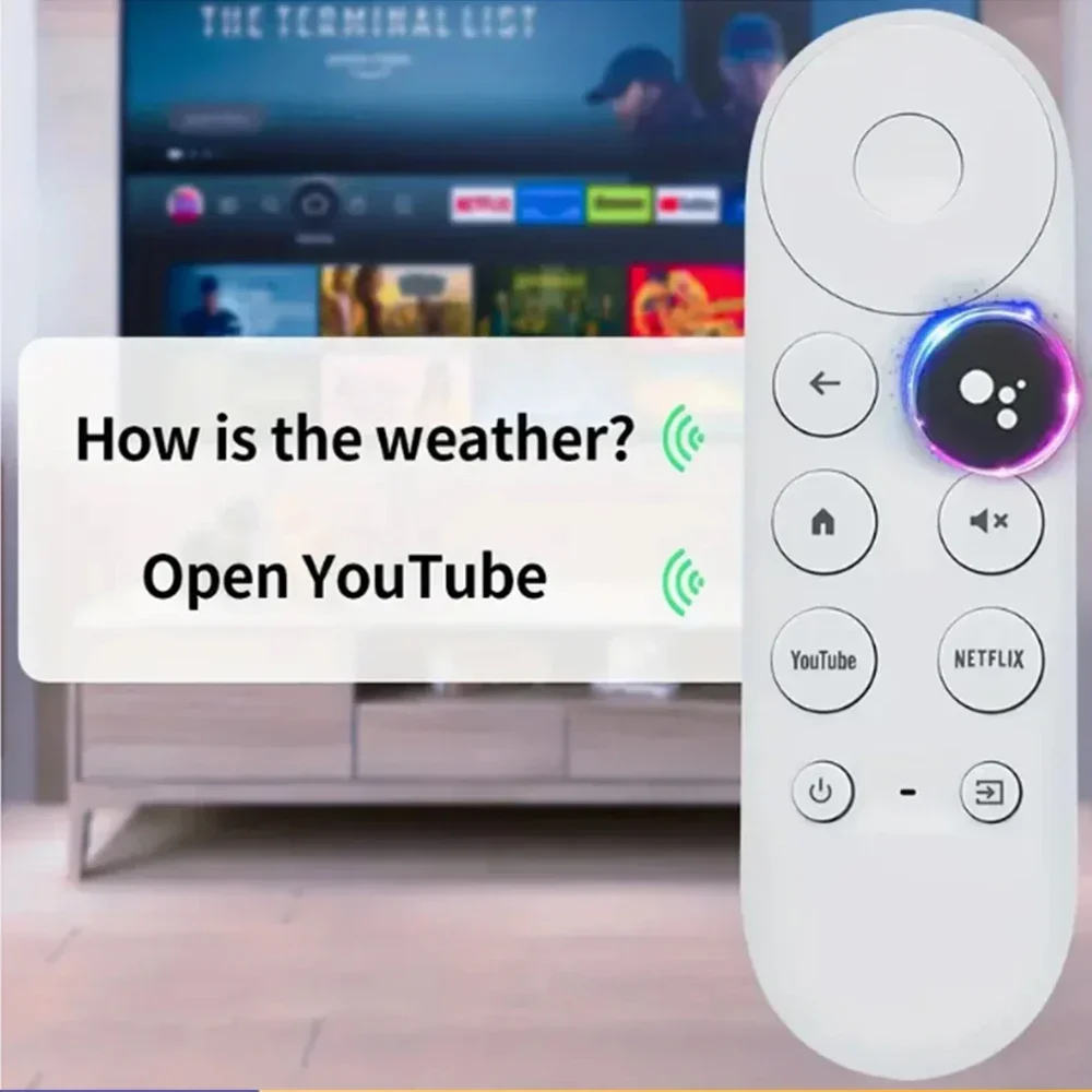 Google Voice Remote Control G9N9N Bluetooth IR Smart For Google ChromeCast TV Set-Top Box Compatible with TV