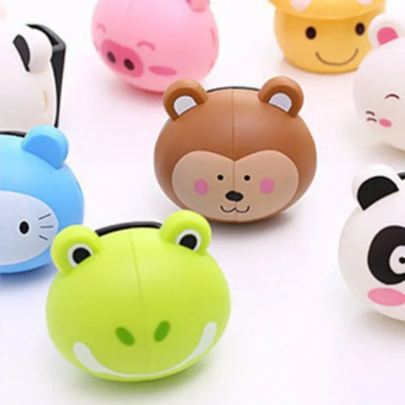 Toothbrush holder Cartoon Animal Toothbrush Holder Wall Mounted Antibacterial Tooth Brush Storage Rack Suction Cup Bathroom Organizer