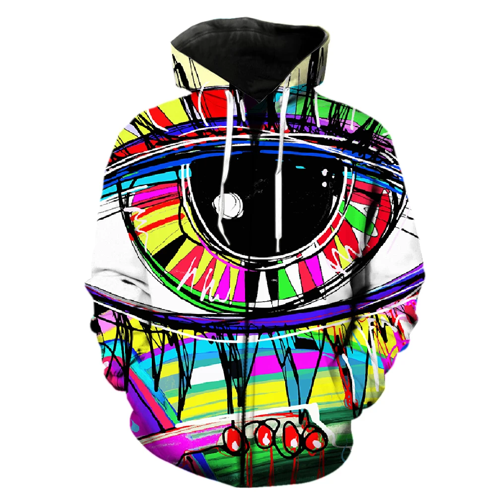 

Abstract Art Graffiti Men's Zipper Hoodie 3D Print Spring Long Sleeve Fashion Sweatshirts Harajuku Teens Oversized Cool Tops