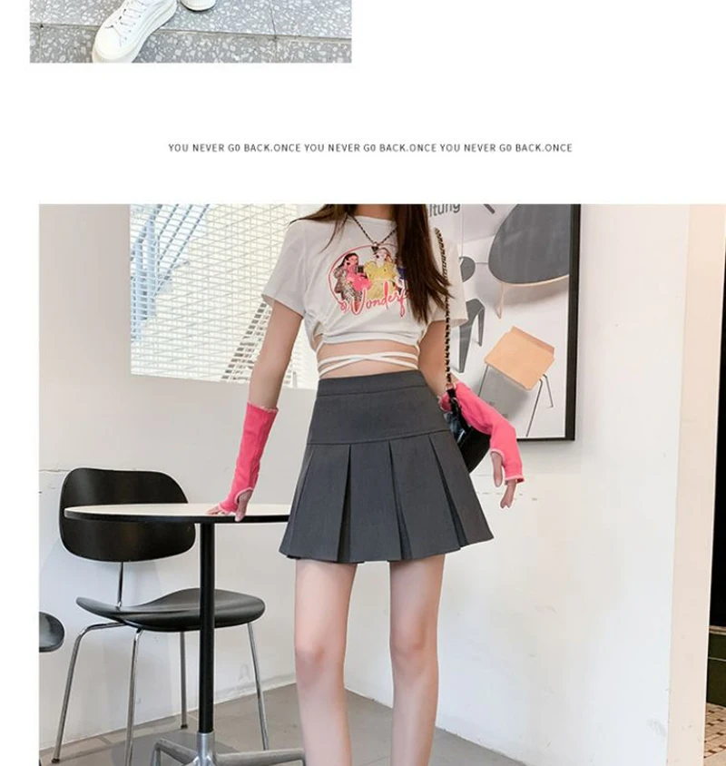 Streetwear Mini Skirts Women Preppy Kawaii High Waist Pleated Skirt Y2K School Uniform Harajuku Korean A Line Skirts New