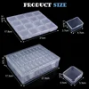 Bead Organizer Box 30Pcs Small Clear Plastic Bead Storage Containers with Hinged Lid for Storage of Small Items Crafts Jewelry 1