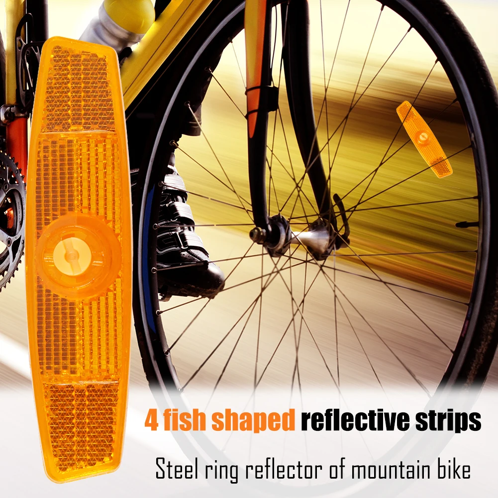 Lights MTB road cycling Reflector 4pcs Bike Spoke Reflector MTB