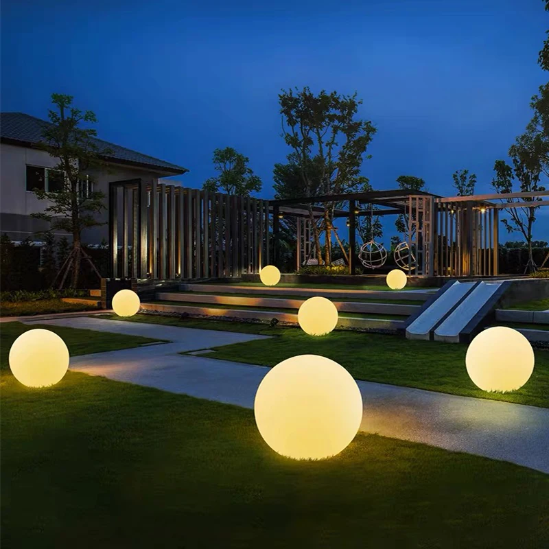 Christmas Outdoor LED Garden Ball Lights Remote Control Floor Lawn Lamp for Swimming Pool Wedding Party Holiday Home Decoration,garden light