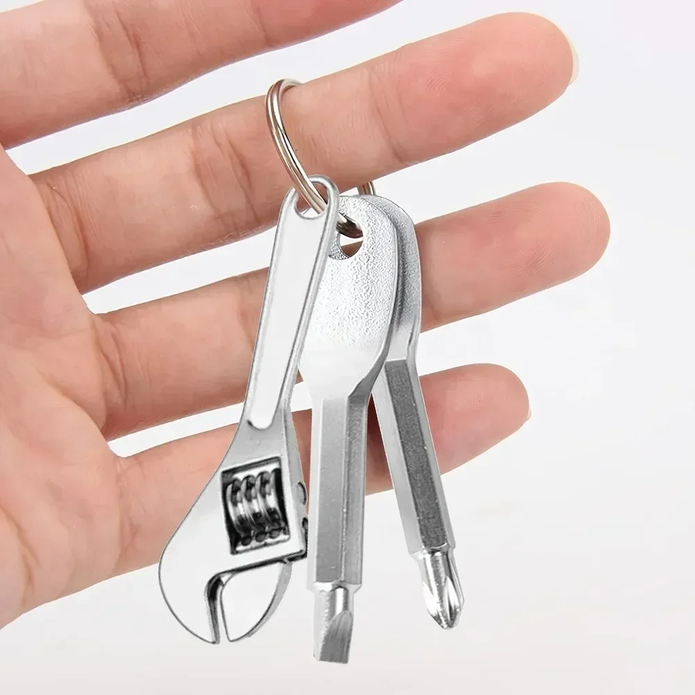 Premium Stainless Steel Keychain Multitool - Compact Wrench, Screwdriver, and Repair Kit for Everyday and Outdoor Adventures