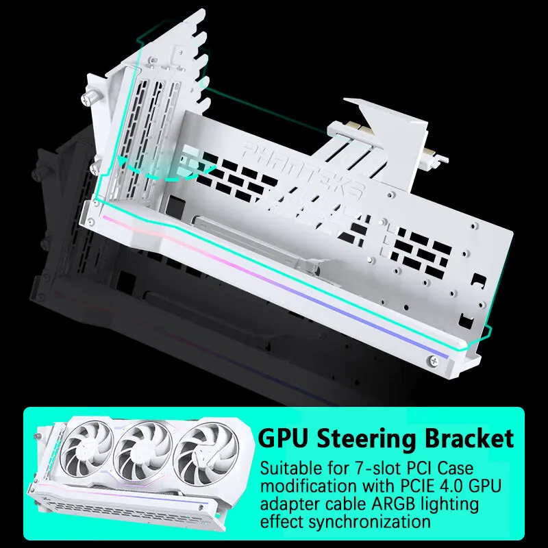 PHANTEKS GPUKT ARGB rotatable video cards bracket kit with