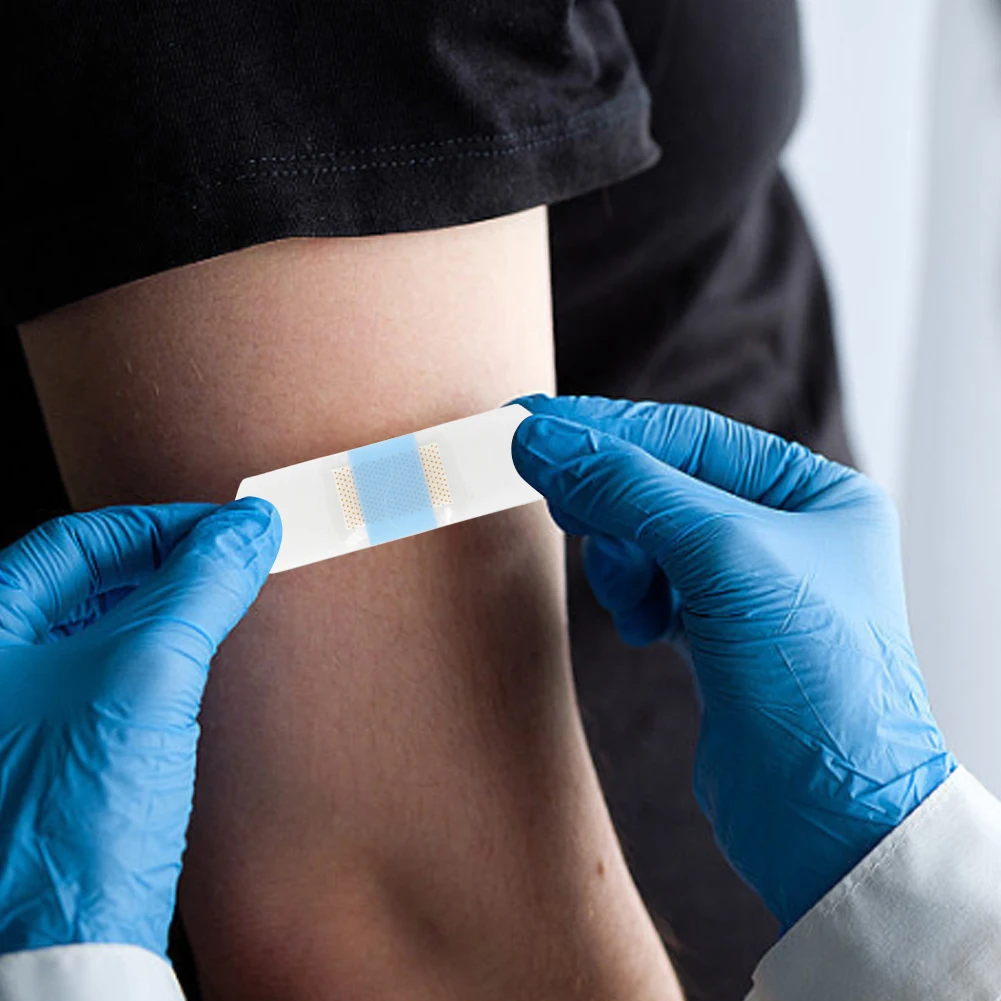 50/120Pcs Invisible Hemostasis Wound Plaster PU Transparent Medical Strips Transparent Band Aid Emergency Supplies for Kid Adult