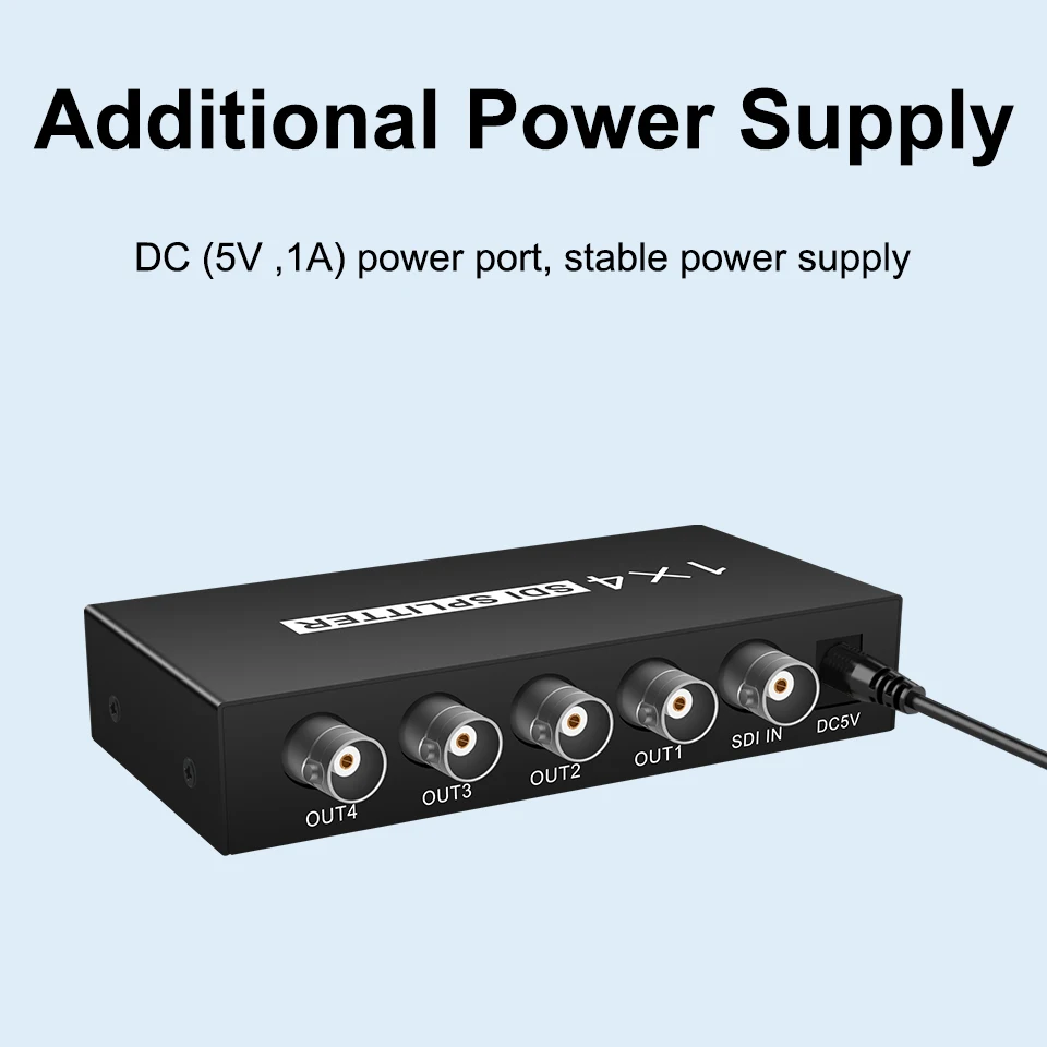 Divisor de Vídeo Sdi para Amplificador de Distribuição 1x4 3g hd Drive com Adaptador - Image 3