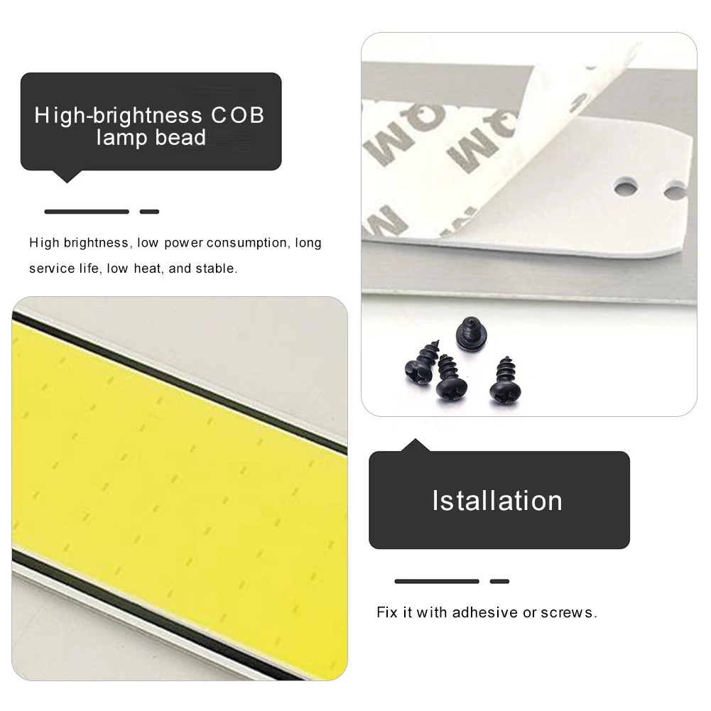 ڵ  Ʈ LED г ,  ü  Ʈ , ڵ ׸ , 54 COB , 12V, 24V, 10W