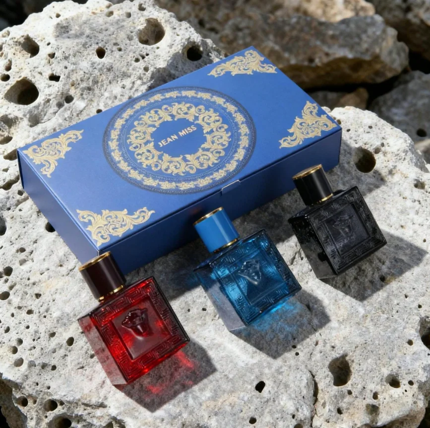 Luxury Brand Perfume Men Cologne Parfums Homme Gift Box 3Pcs Set 100ml Perfumes Masculinos Natural Floral Fruity Scent Spray, view 4