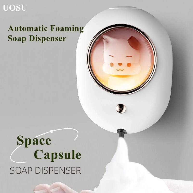 uosu-home-hand-soap-dispenser-induction-foaming-automatic-no-pressing-smart-wall-mounted-children's-foaming-soap-dispenser