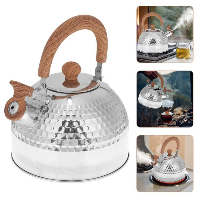 Creative Home 10 Cups Blue Stainless Steel Whistling Tea Kettle