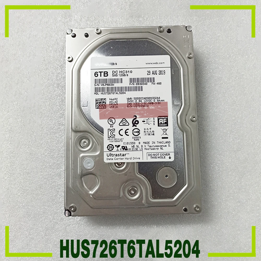 

Для WD HC310 6T 3,5 "7,2 K SAS 12GB Enterprise жесткий диск HUS726T6TAL5204